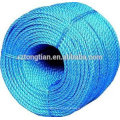 Colored 3 Strands PP plástico Twisted Packing Rope en venta